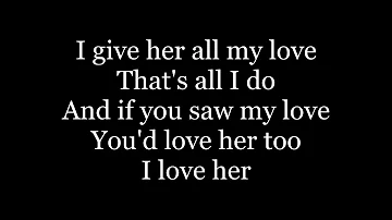 The Beatles - And I Love Her ( lyrics )