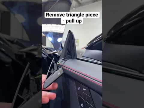How to remove a Porsche 992 911 door window moulding