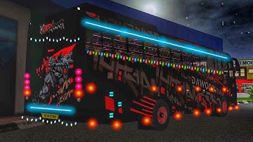 New Komban Zedone Tourist Bus Mod Released For Bussid || Full LED Mods || Download Mod ||