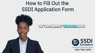 How to Fill Out the SSDI Application Form