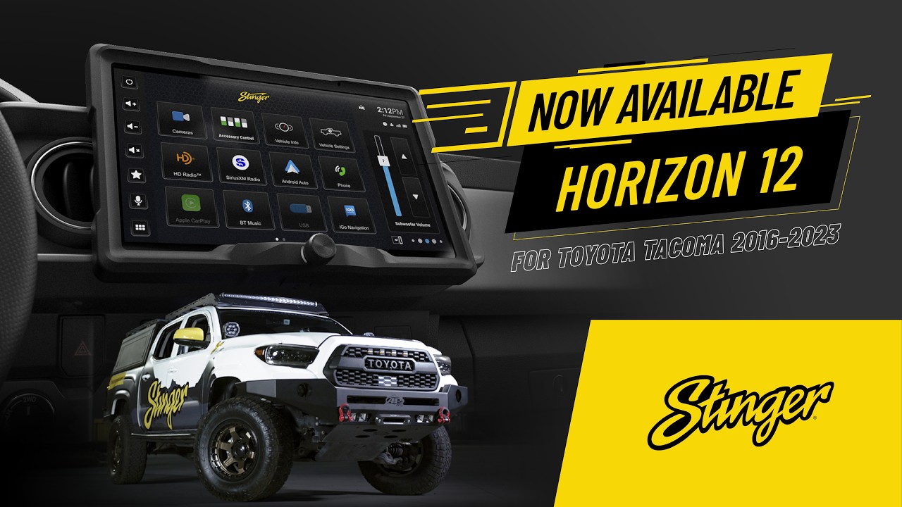 HORIZON12 Toyota Tacoma (2016-23) 12.8 Inch Radio Kit, Plug & Play