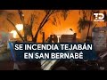 Se incendia tejabán en la colonia Balcones de San Bernabé en Monterrey
