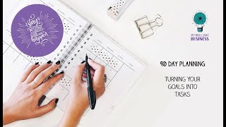 90 day planning course - Lesson 3 - Turning your goals into tasks