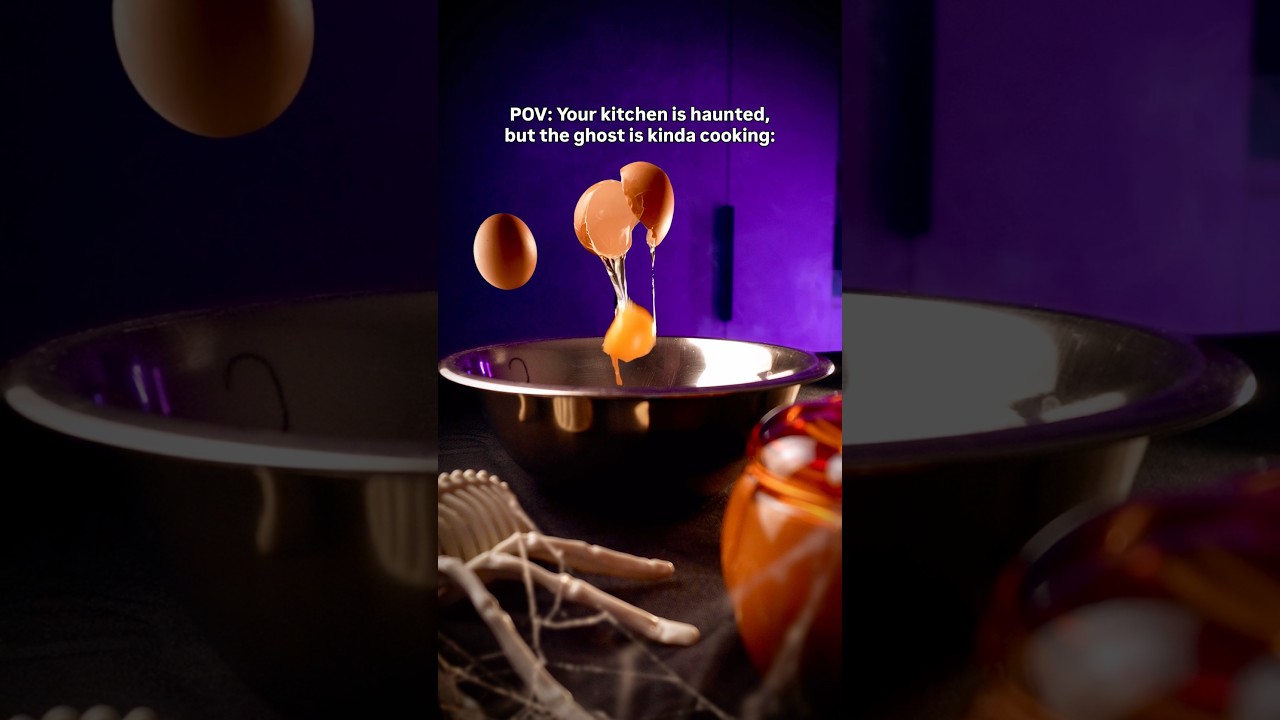 The ghost is kinda killing it 👻🔥I Halloween Cooking Edit