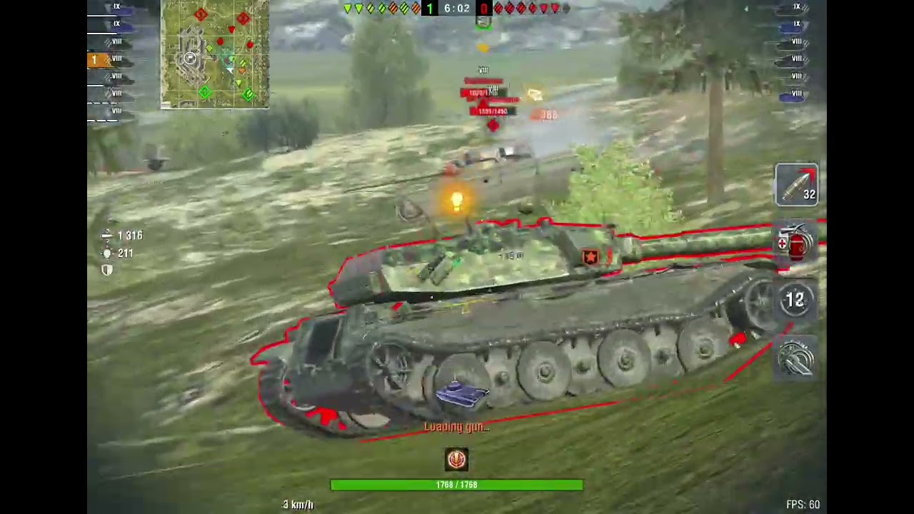 World of Tanks Blitz AMX 50 100 Gameplay