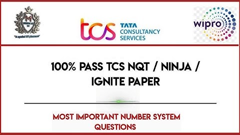 Wipro WILP ENTH and TCS important Numbers System Questions 2025 #tcs #nqt #ninja #wet #wilp #enth