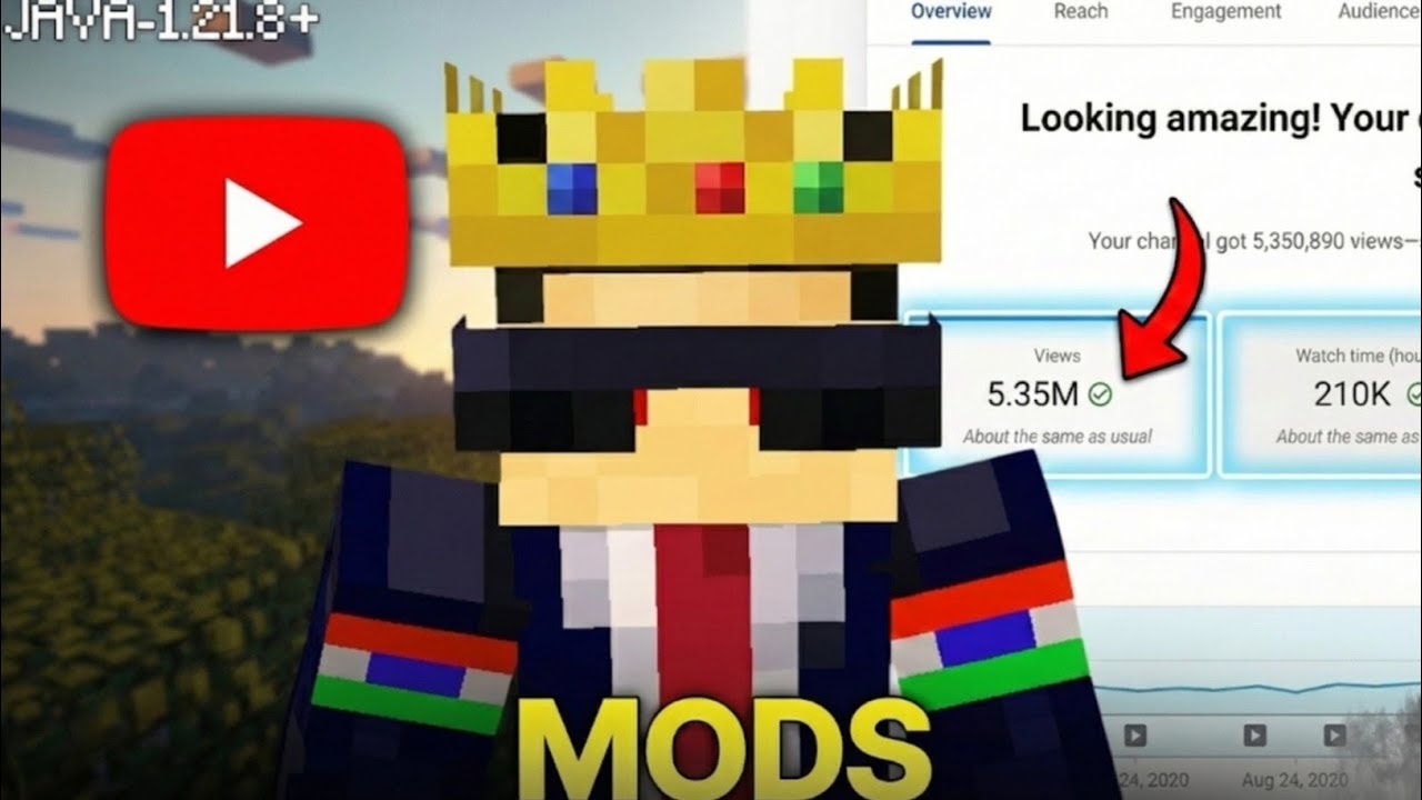 Top 5 Minecraft MODS that YouTubers USE... [SECRET] - YouTube