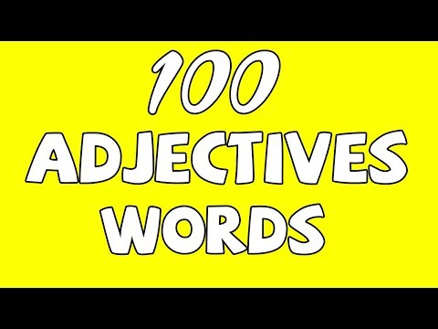 100 adjectives often used daily in English with examples