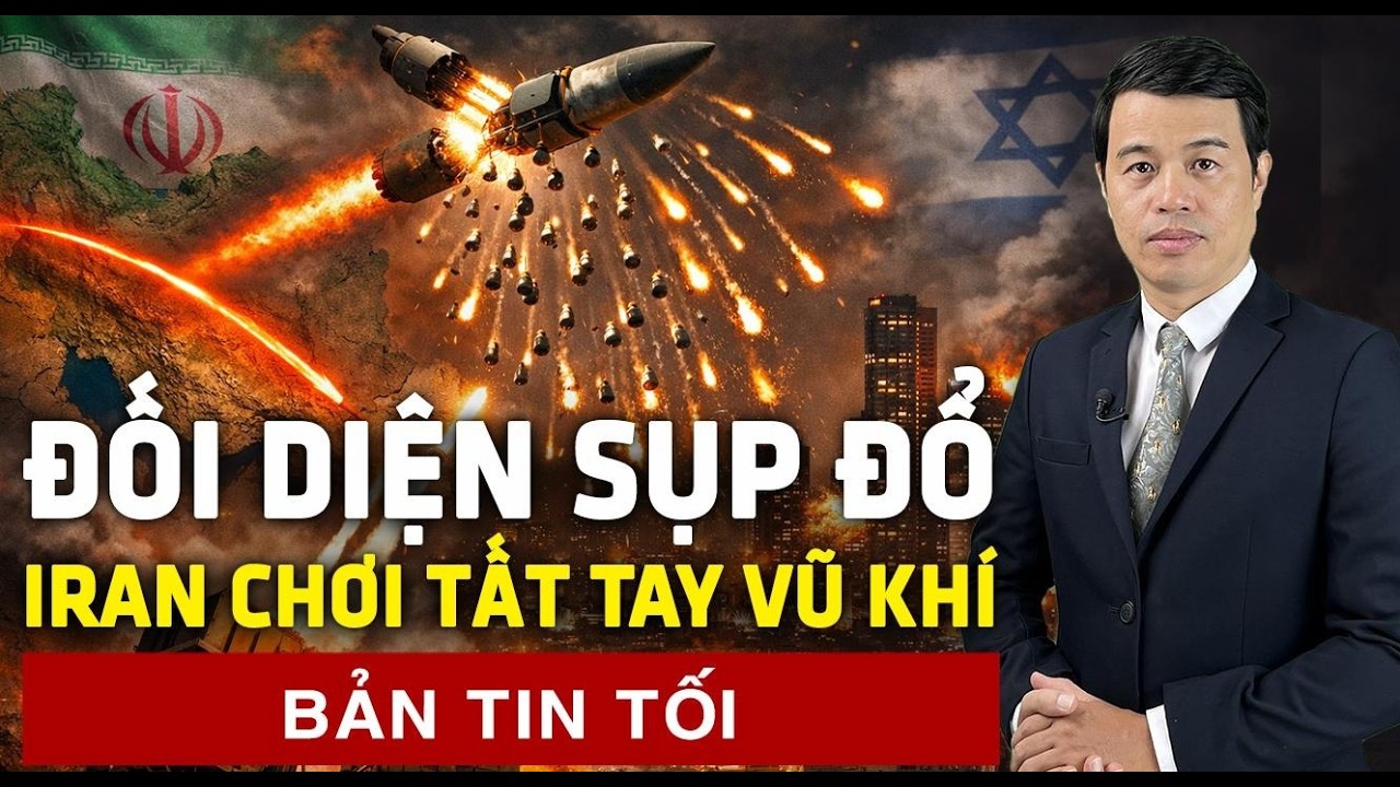 Iran dùng bom chùm tấn công Israel, xung đột bước vào ngưỡng quyết định | 60 Giây Tinh Hoa TV