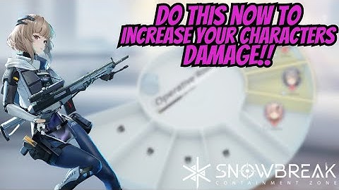 THIS IS HOW YOU CAN DO MORE DAMAGE IN GAME!! SnowBreak: Containment Zone