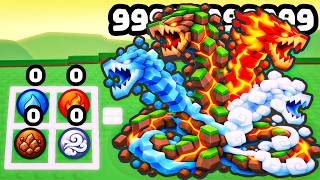 Can I merge Elemental Balls to MAX LEVEL HYDRA MONSTER?