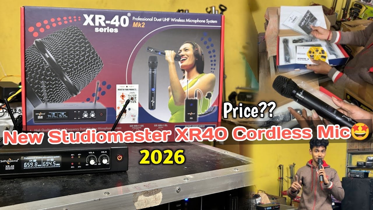 New Studiomaster XR 40 Series Microphone Review 😍 Unboxing & Testing & Price | Best Wireless Mic 