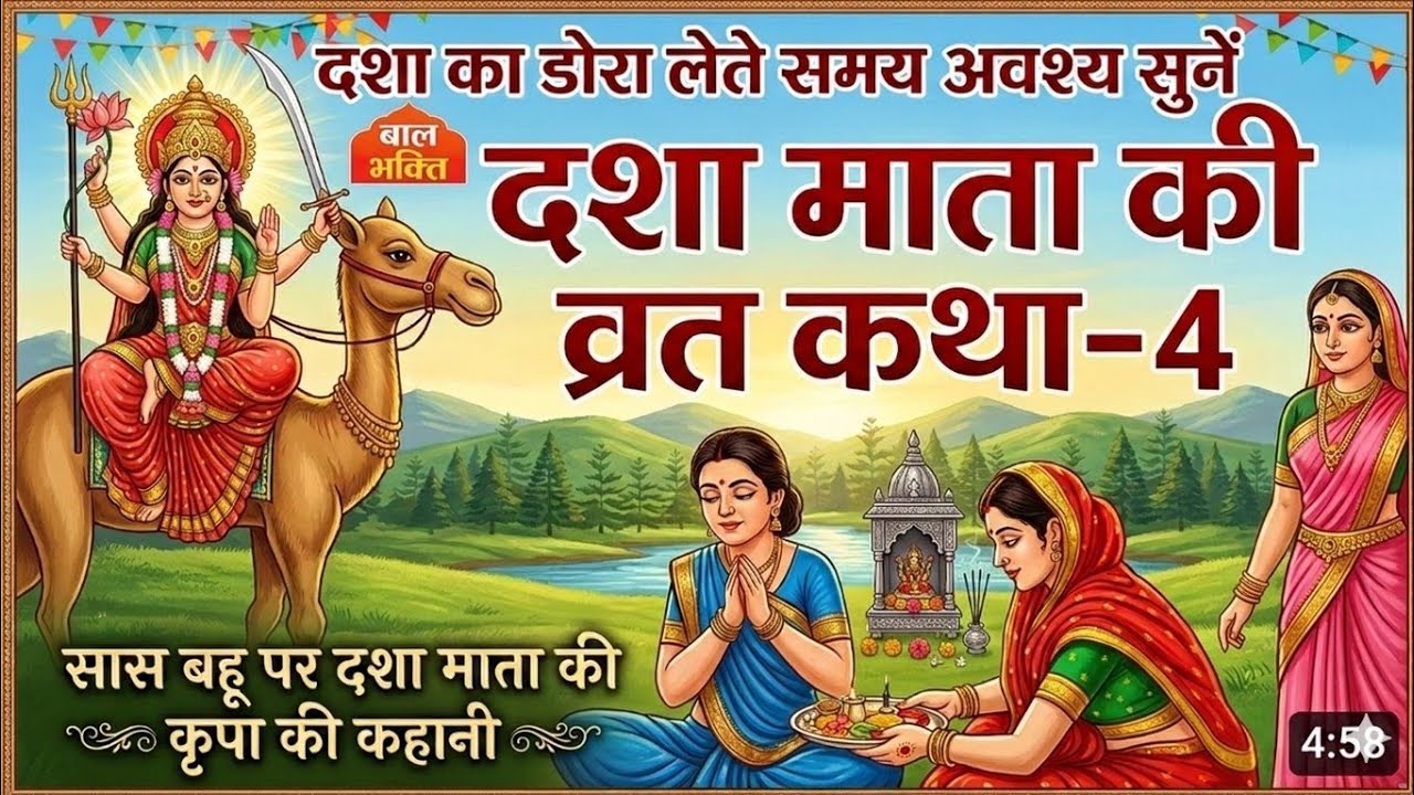 दशा माता व्रत कथा भाग 4 | दशा माता की चमत्कारी कथा | Dasha Mata Vrat Katha | दशा माता की महिमा
