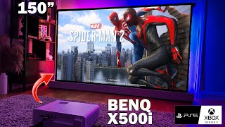 BEST Short Throw 4K Gaming Projector For Xbox / PS5 / PC! | BenQ X500i Review