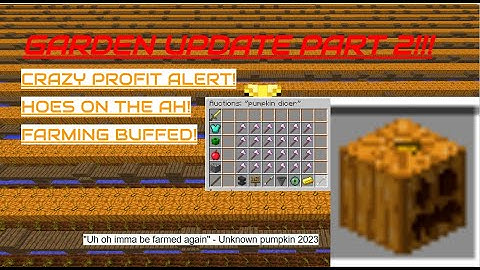 EVERYTHING you need to know about the Garden Update 1.5 (Hypixel Skyblock)