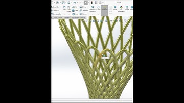 3D Flower Basket Modeling with SolidWork Project Curve Feature