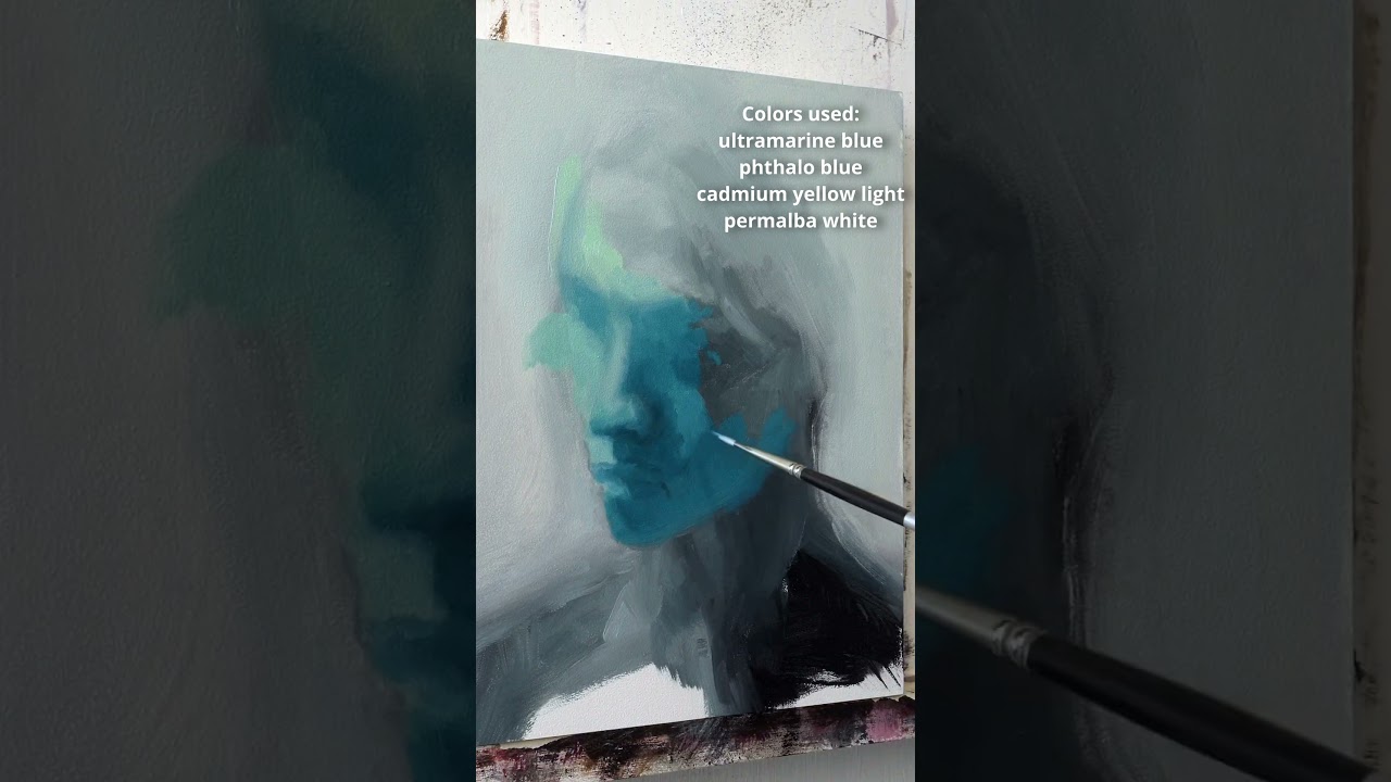 Colors you'll need to paint cool green accents with oils.