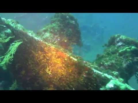 Diving on wreck "Le Liban". Southern France