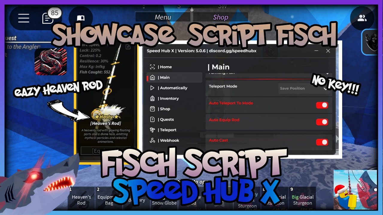 GET NEW HEAVEN ROD FISCH IN 1 MINUTE WITH THIS SCRIPT - FISCH SCRIPT ...