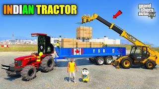 Franklin & Shinchan Buy John Deer Tractor and Big Trolly And Start Transport Business in GTA 5