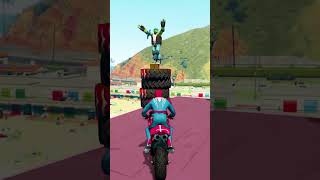 GTA 5 Epic Ragdolls Fails Ep 7: Blue Pink Spider Racing Bike  #gta5 #gta5waterragdolls