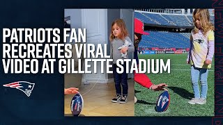 Patriots Fan Recreates Viral Video at Gillette Stadium