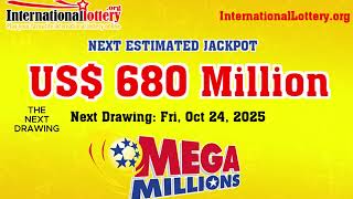 Mega Millions lottery result on October 24 2025 - Jackpot is 714 000 000 now