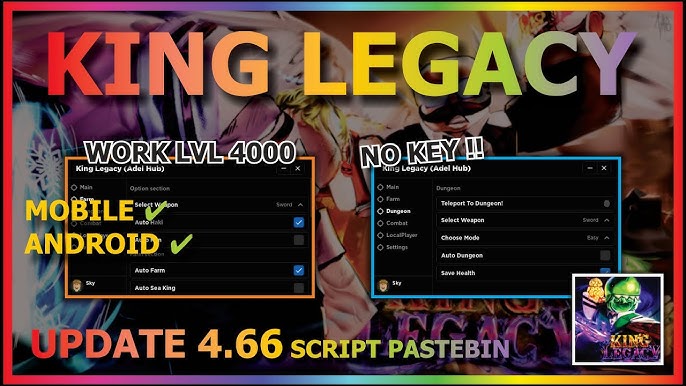 King Legacy Script ROBLOX!! Auto Farm Atualizado - Funcionando