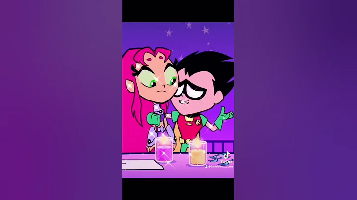 Robin and Starfire Dusk Till Dawn #robstar #shorts...