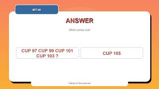 What Comes Next Puzzle #0748 | 10 Logic and Pattern Practice Questions