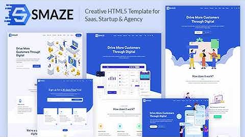 Smaze – Creative HTML5 Template for Saas, Startup & Agency | Themeforest Website Templates and