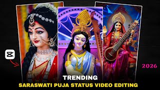 Saraswati Puja 2026 Status Video Editing Capcut Photo Beat Sync Tutorial Saraswati Ji Reels Edit