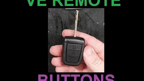 Holden Commodore VE Key Remote Button Replacement or Repair