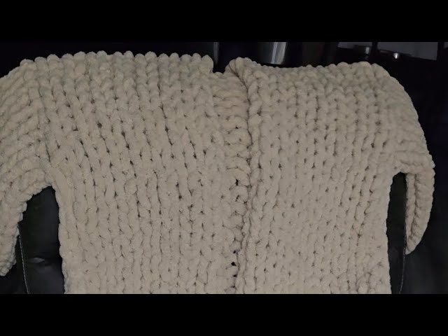 How to make a Full Length Chunky Cardigan - YouTube