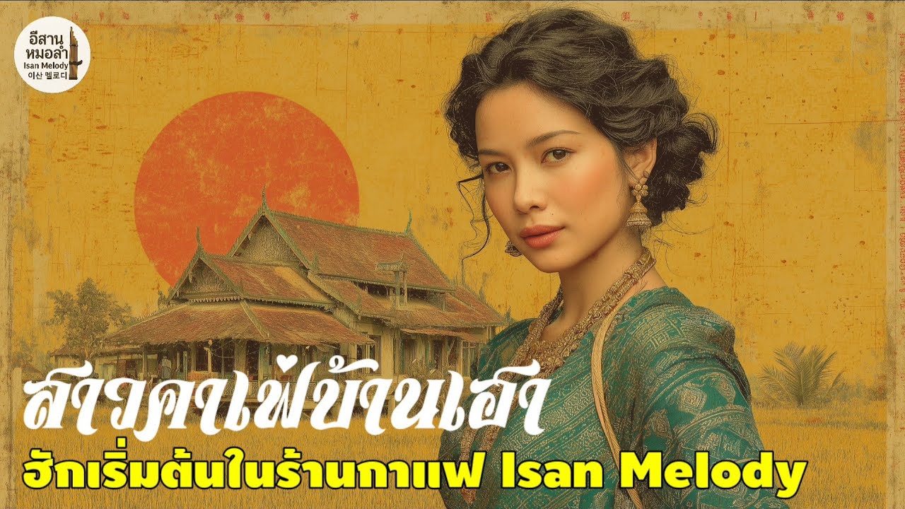 สาวคาเฟ่บ้านเฮา ☕ เพลงลูกทุ่งอีสานโรแมนติก ฮักแรกในร้านกาแฟ | Thai Isan Luk Thung #ThaiIsanMusic
