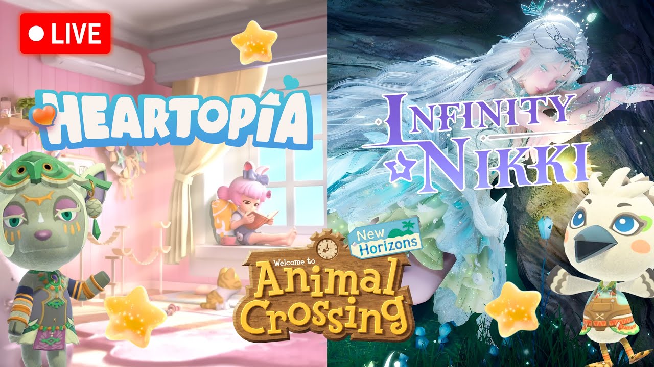 Cozy Mega 12-Hour Stream! 🌿 | 💖 Heartopia, Infinity Nikki 2.1 & MORE Animal Crossing 3.0 👀