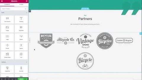 Adding Modern Partners Widget Using Elementor - RealHomes WordPress Real Estate Theme