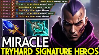 MIRACLE [Anti Mage] TryHard with Signature Heros Crazy Plays Dota 2