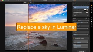 Replace a sky in Luminar