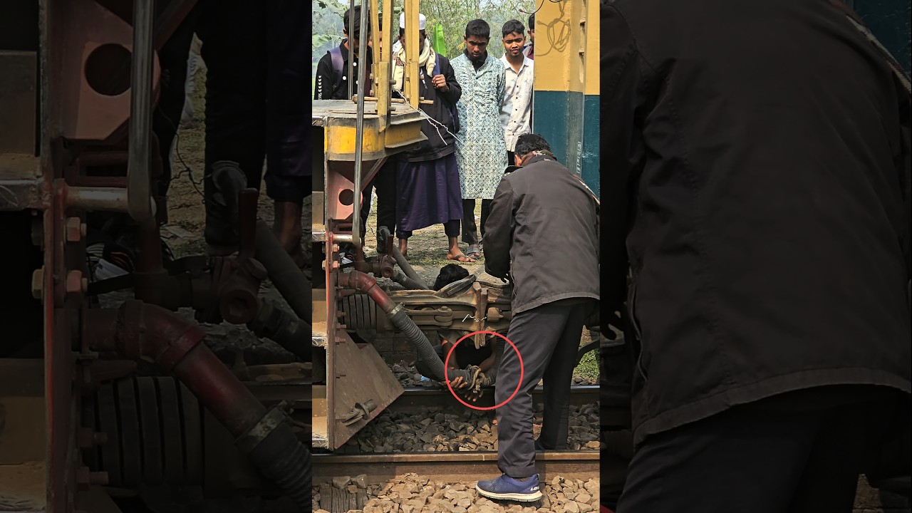 The air brake hose connects the locomotive and coaches | 