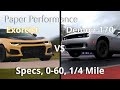 1000+HP Monsters | Dodge Demon 170 vs Hennessey Exorcist - Paper Performance - Specs, 0-60, 1/4 mile