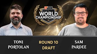 Round 10 | Toni Portolan vs. Sam Pardee | Draft | #MTGWorlds