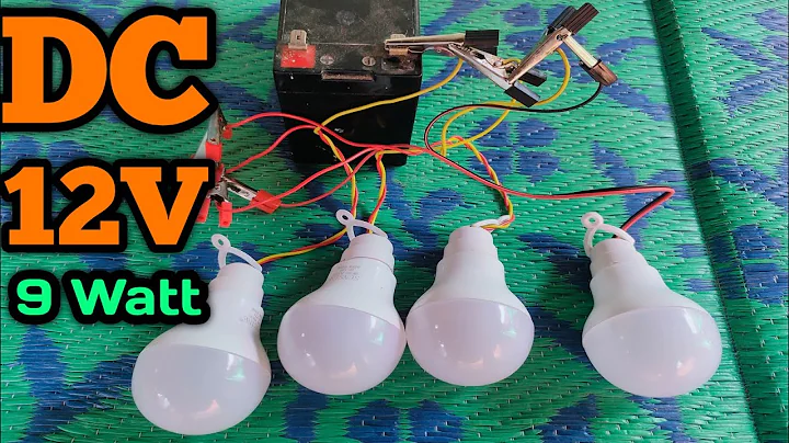 12 Volt LED bulb  // DC led bulb 9watt review..
