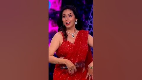 Sadha red saree hot dance 🥵