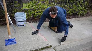 TrowelPave Concrete Virtual Demo | City Sidewalk Trip Hazard Repair