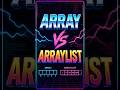 Array vs ArrayList — qual a diferença em C#?