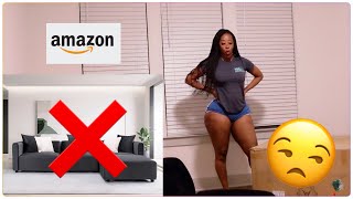 My New Furniture From Amazon Amazon Unboxing Had To Return My Furniture Vlog 