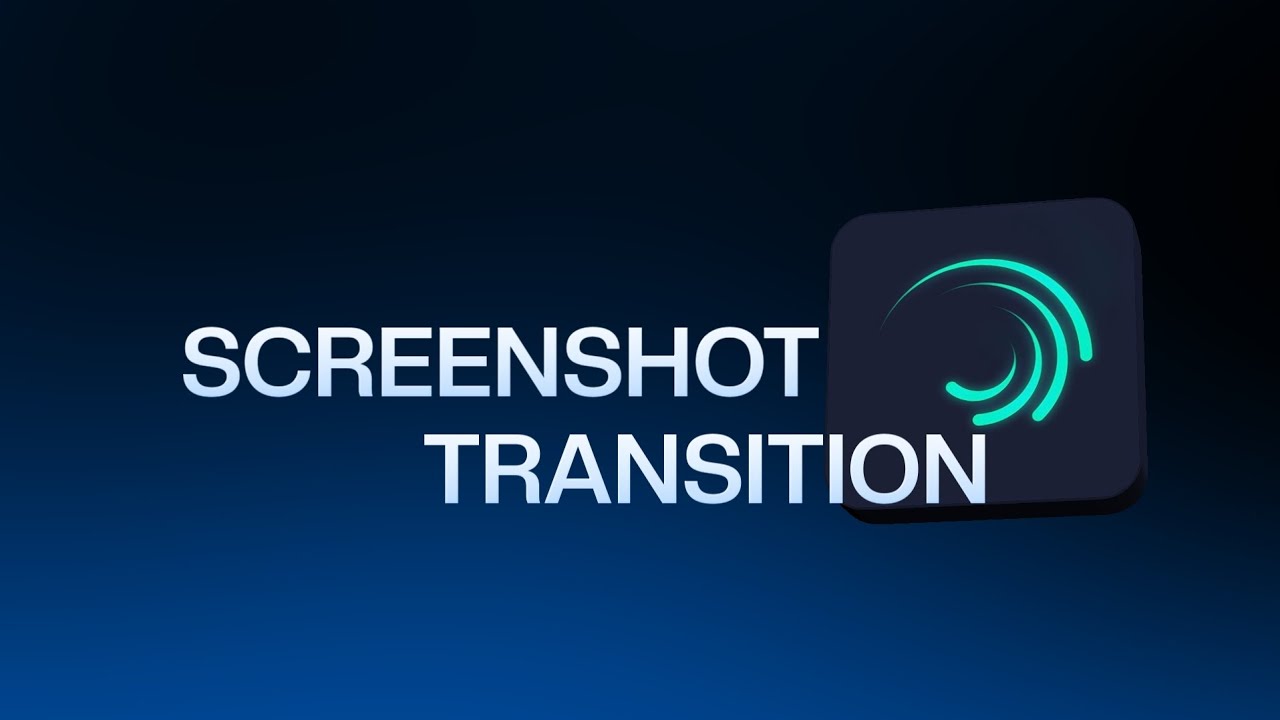 How to make Easy 1:1 Screenshot Transition in Alight Motion | Tutorial ...