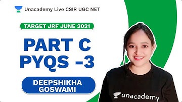 Target JRF June 2021 | Part c - PYQs - 3 | Life Science| Deepshikha | Unacademy
