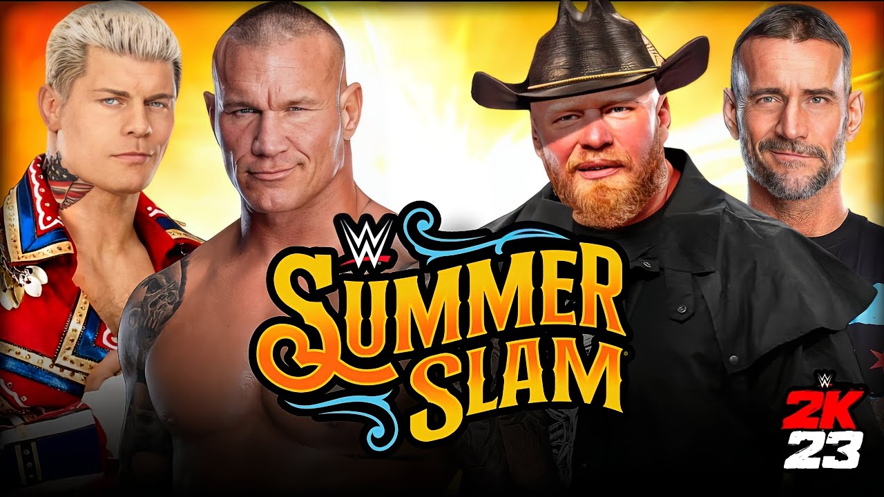 Team Randy & Cody vs Team Brock & CM Punk in summerslam | WWE 2K23 ...